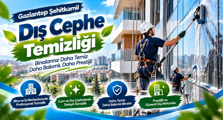 şehitkamil dış cephe temizliği